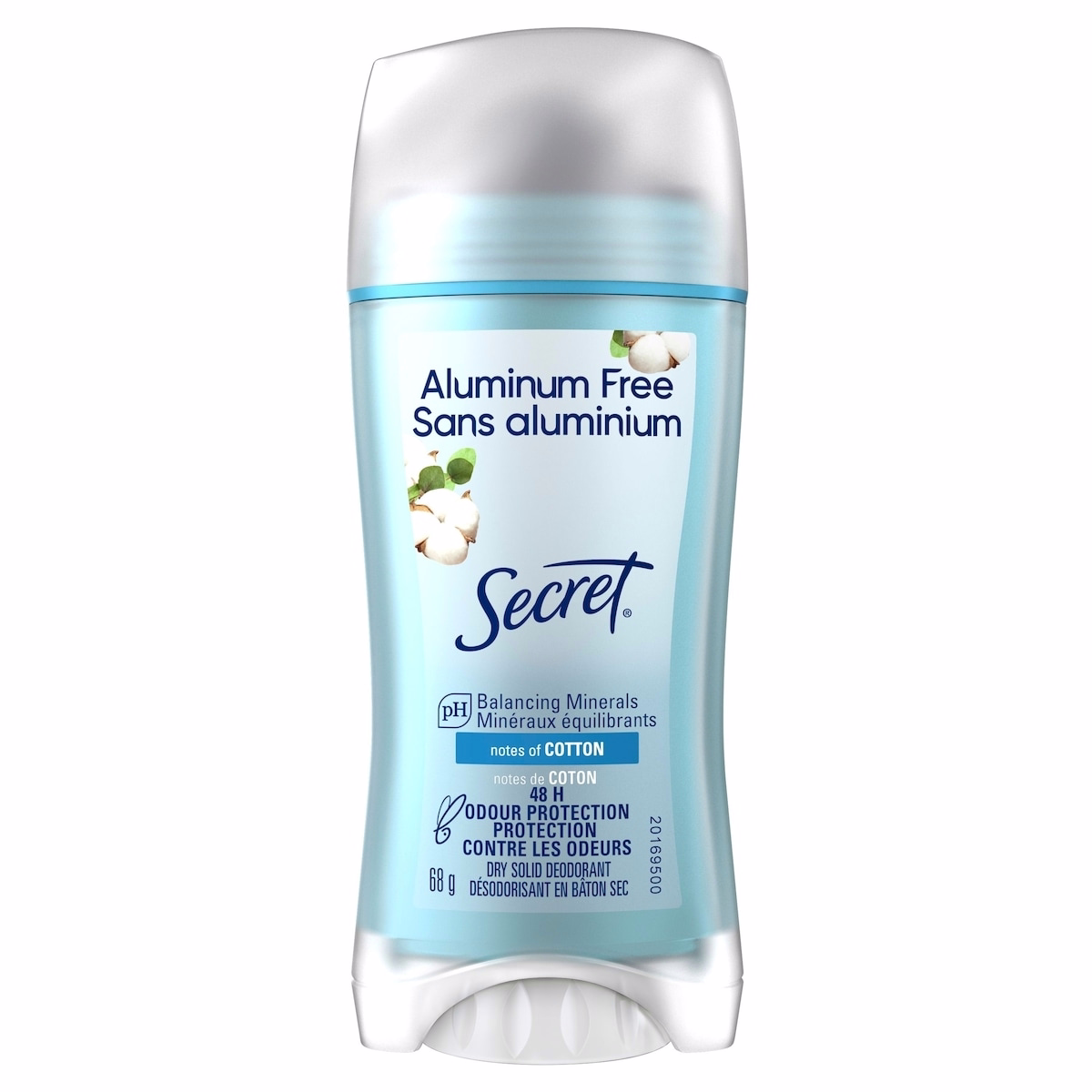 Secret Aluminum Free Deodorant, Cotton, 68 g