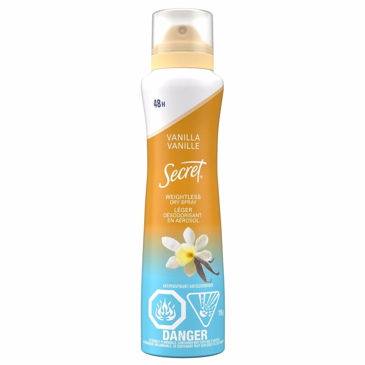 Secret Antiperspirant Deodorant Spray Vanilla+Argan Oil 116g
