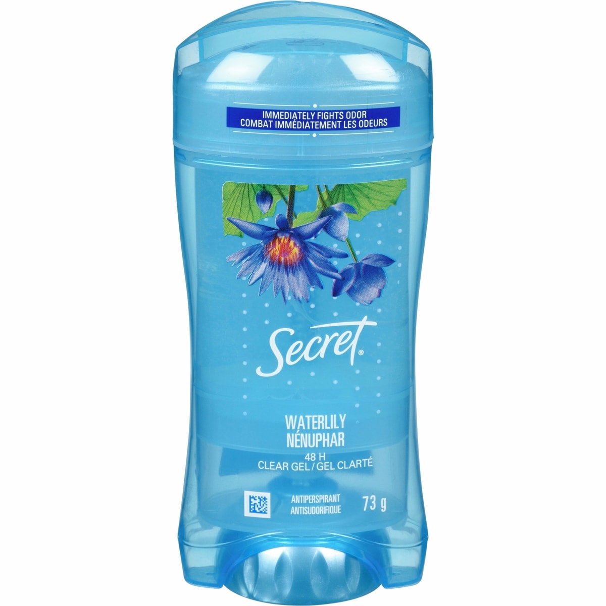 Secret Clear Gel Antiperspirant and Deodorant, Waterlily Scent, 73 grams