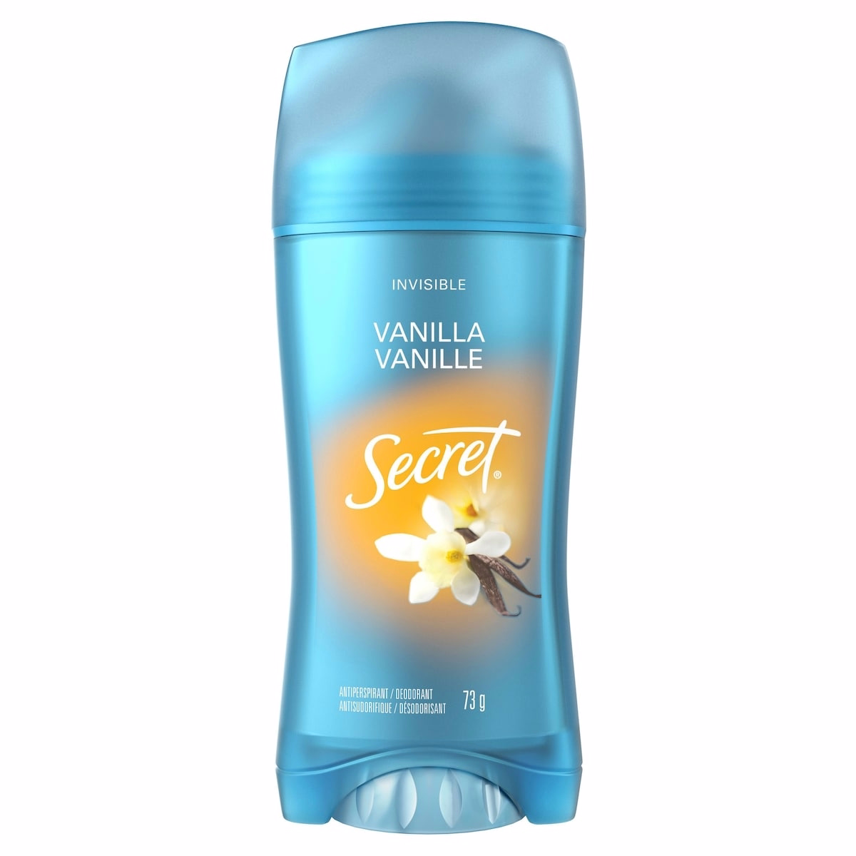 Secret Invisible Solid Antiperspirant and Deodorant, Vanilla Scent, 73 g