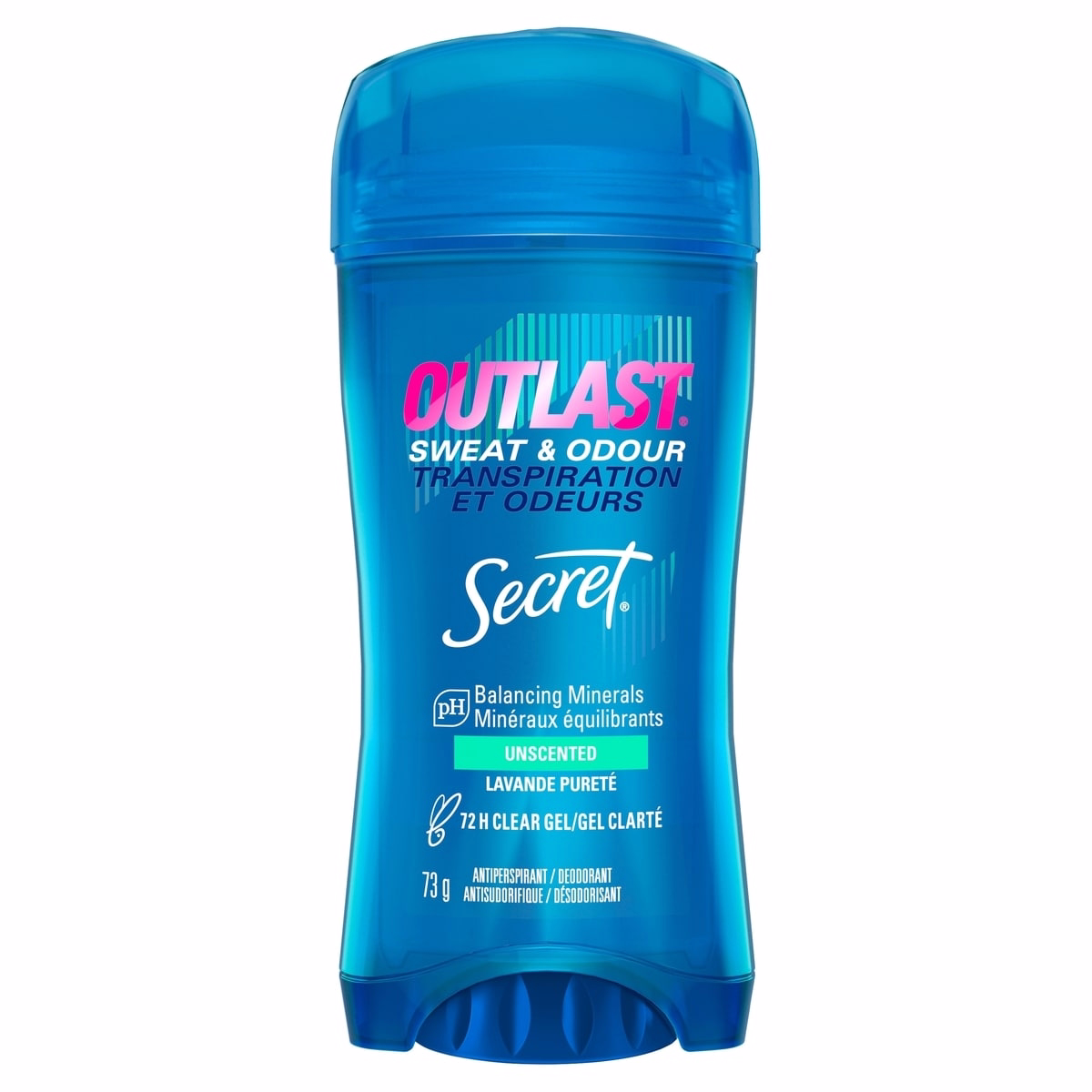 Secret Outlast Sweat & OdorClear Gel Women's Antiperspirant Deodorant, Unscented, 73 grams Secret Outlast Sweat & OdorClear Gel Women's Antiperspirant Deodorant, Unscented, 73 grams