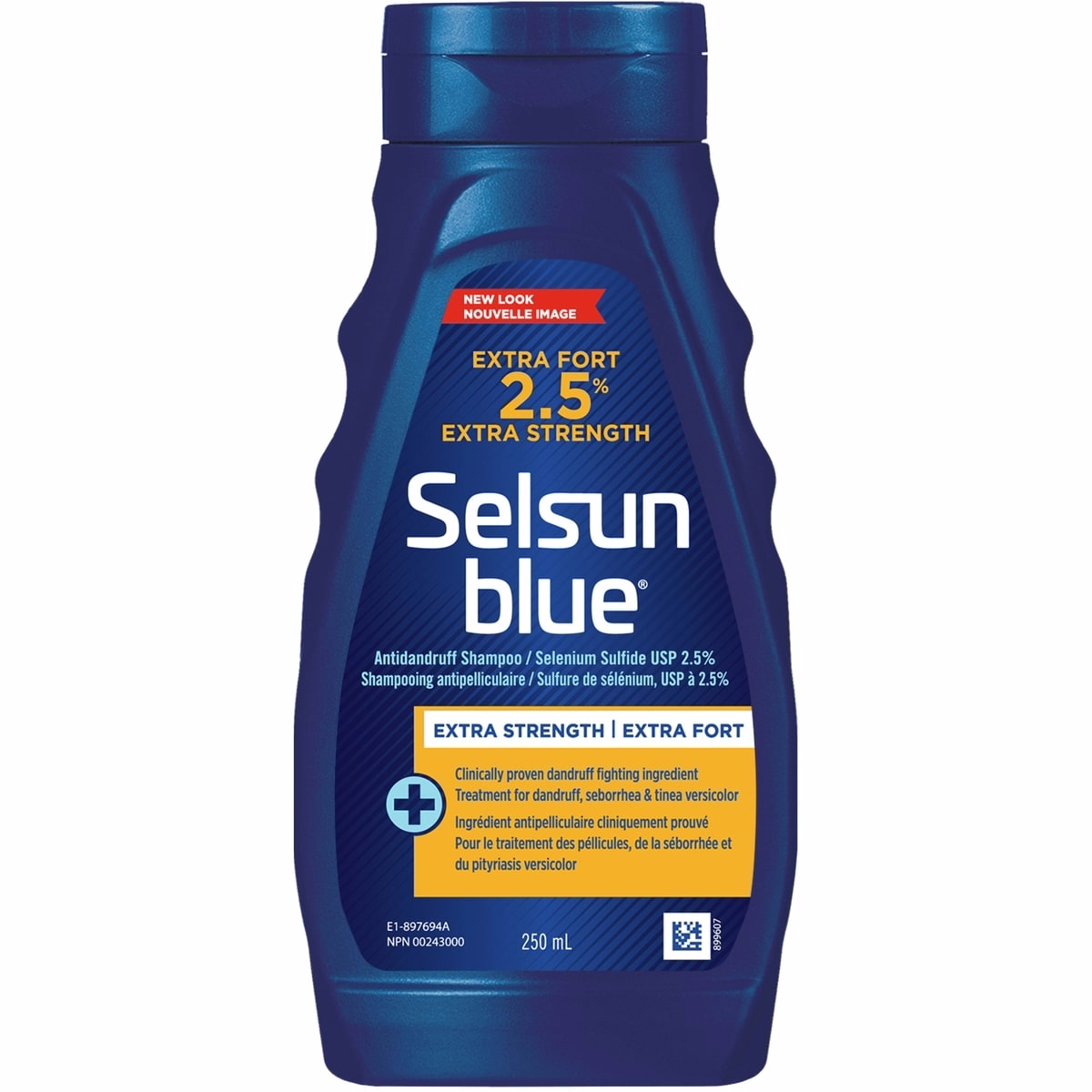 Selsun 抗フケシャンプー、250mL、2.5% の高濃度セレン化物とプロビタミンB5を含むフケ治療用