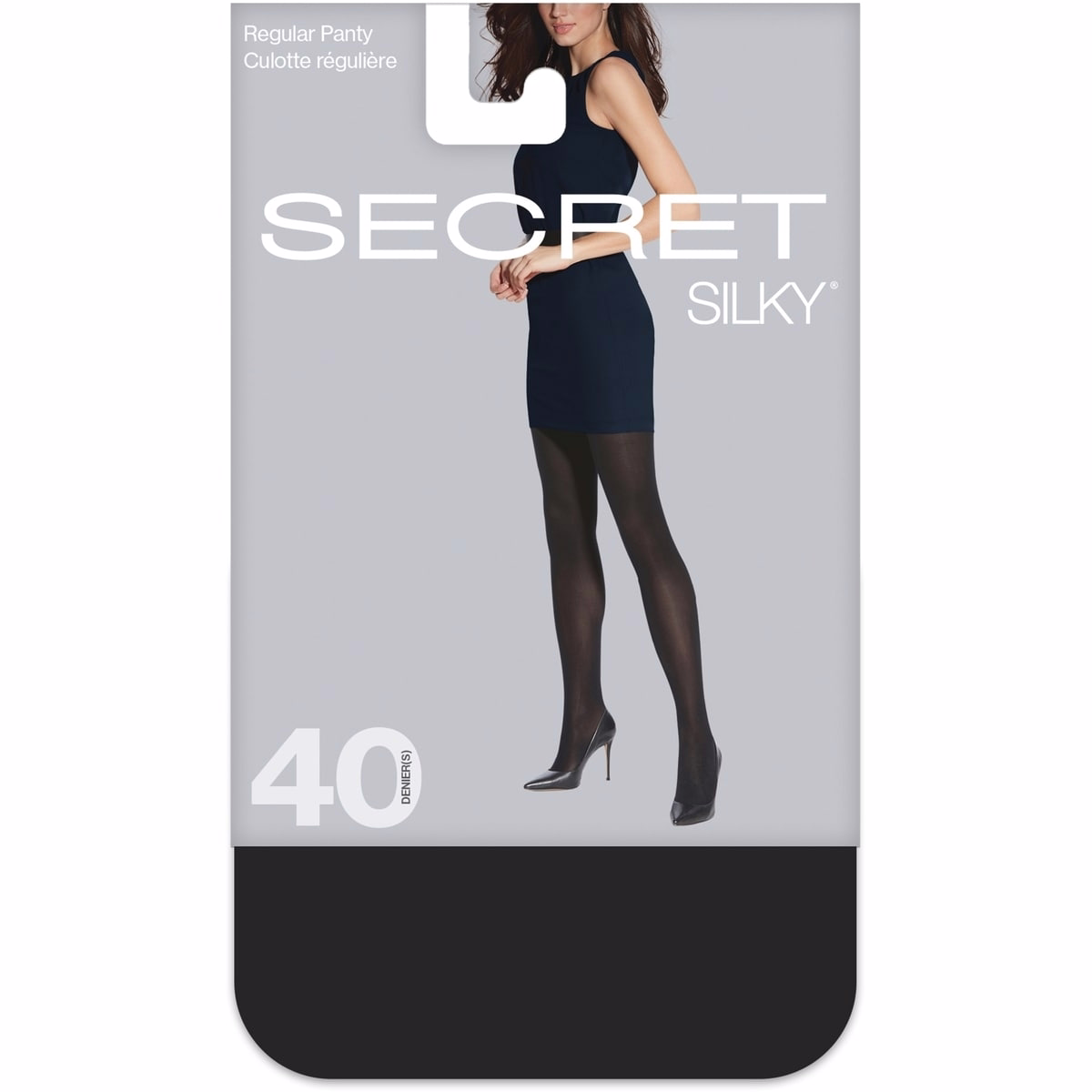 Semi-Opaque Tight w/Regular Panty - B