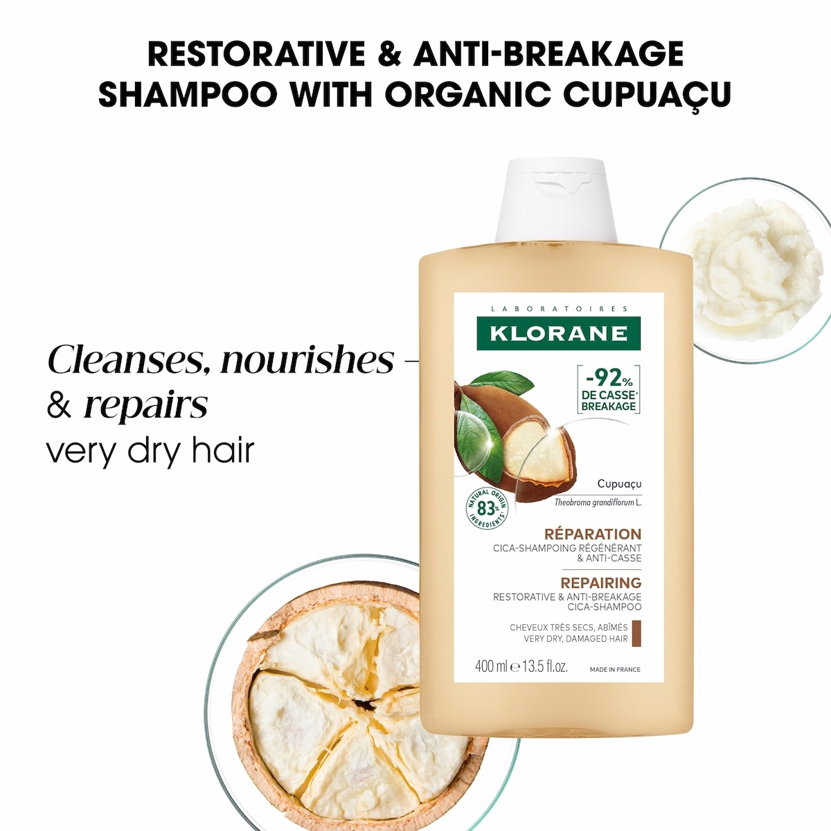 Shampoo with ORGANIC Cupuacu -  Repairing - Very Dry Hair