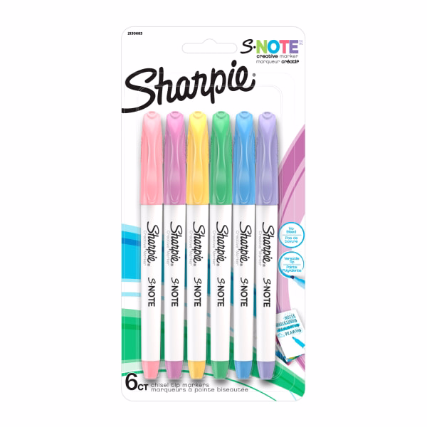 Sharpie S-Note Creative Markers, 6 Ct