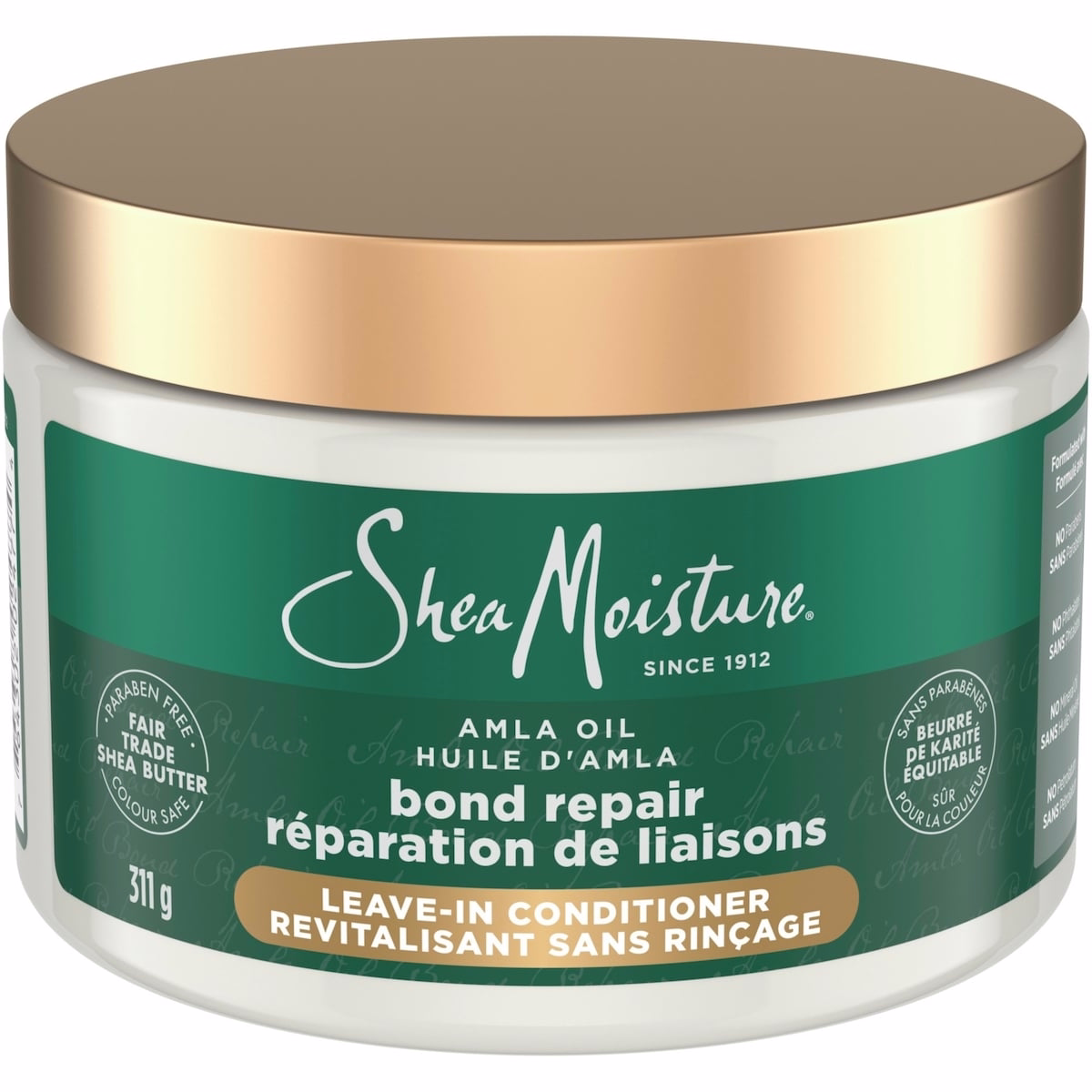 SheaMoisture Amla Oil Bond Repair Leave-In Conditioner  with Restorative HydroPlex Infusion to Strengthen Hair, 311g