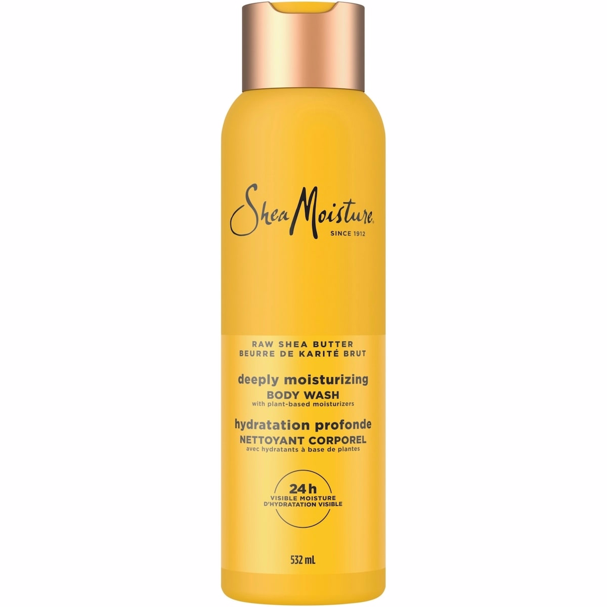 SheaMoisture  Body Wash Moisturize and Restore Dry Skin Raw Shea Butter for 24H Visible Moisture for Healthy, Glowing Skin 532 ml