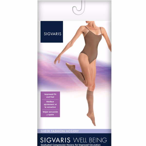 Sigvaris 120c Sheer Fashion 15-20mmhg Women B Taupe - 120CB29