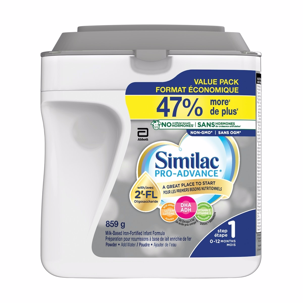 Similac Pro-Advance® Step 1 Baby Formula, 0+ Months, with 2'-FL. Immune Support Innovation: 2'-FL, Powder, 859 g