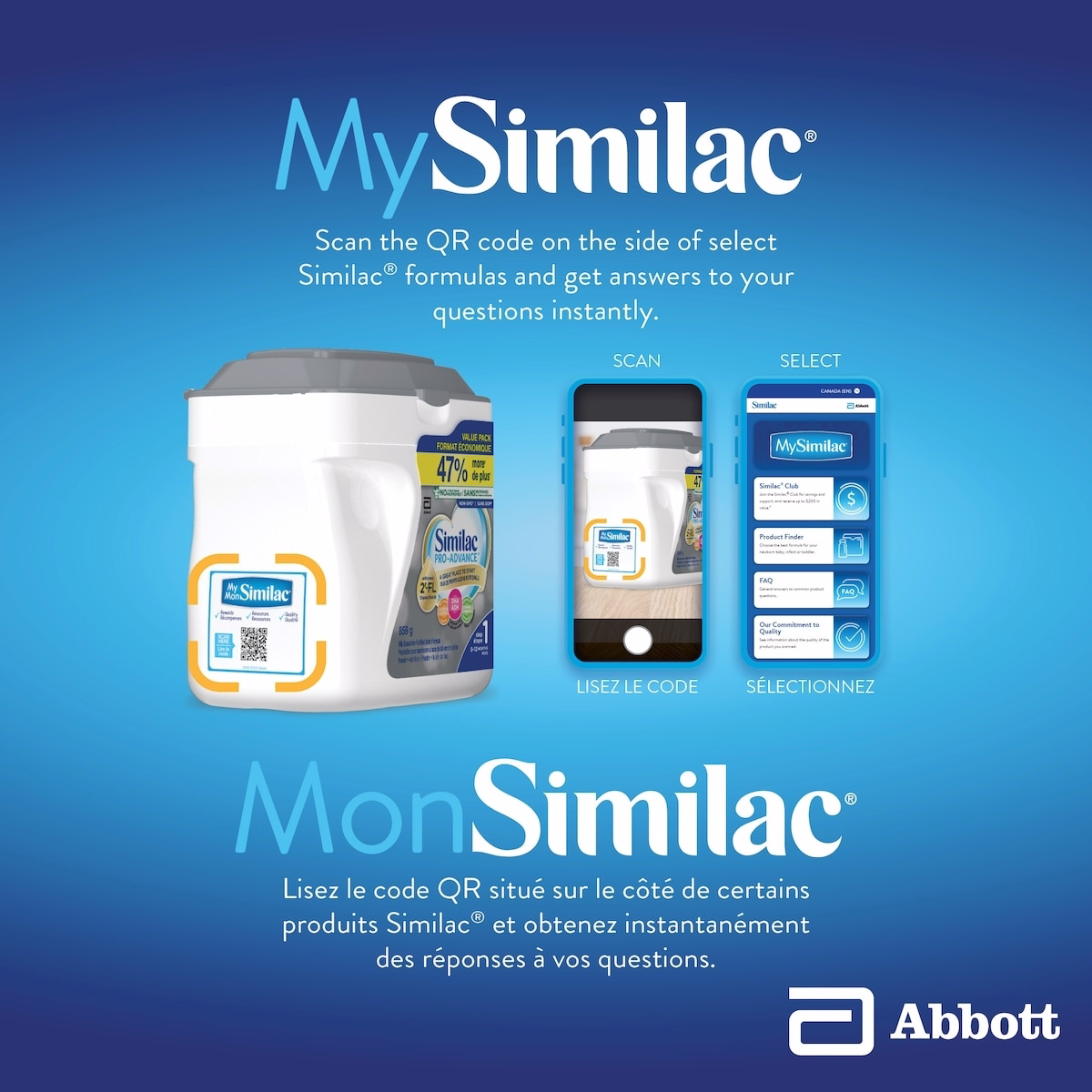 Similac Pro-Advance® Step 1 Baby Formula, 0+ Months, with 2'-FL. Immune Support Innovation: 2'-FL, Powder, 859 g Similac Pro-Advance® Step 1 Baby Formula, 0+ Months, with 2'-FL. Immune Support Innovation: 2'-FL, Powder, 859 g