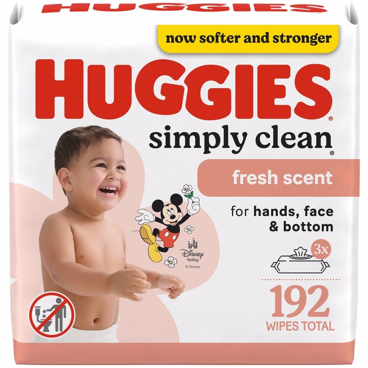 Simply Clean Fresh Scent Baby Wipes, 3 Flip-Top Packs