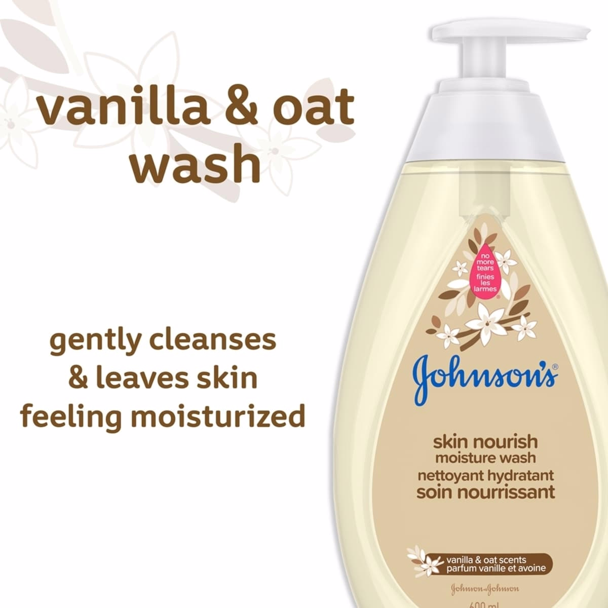 Skin Nourish Moisture Vanilla & Oat Body Wash for Sensitive Skin