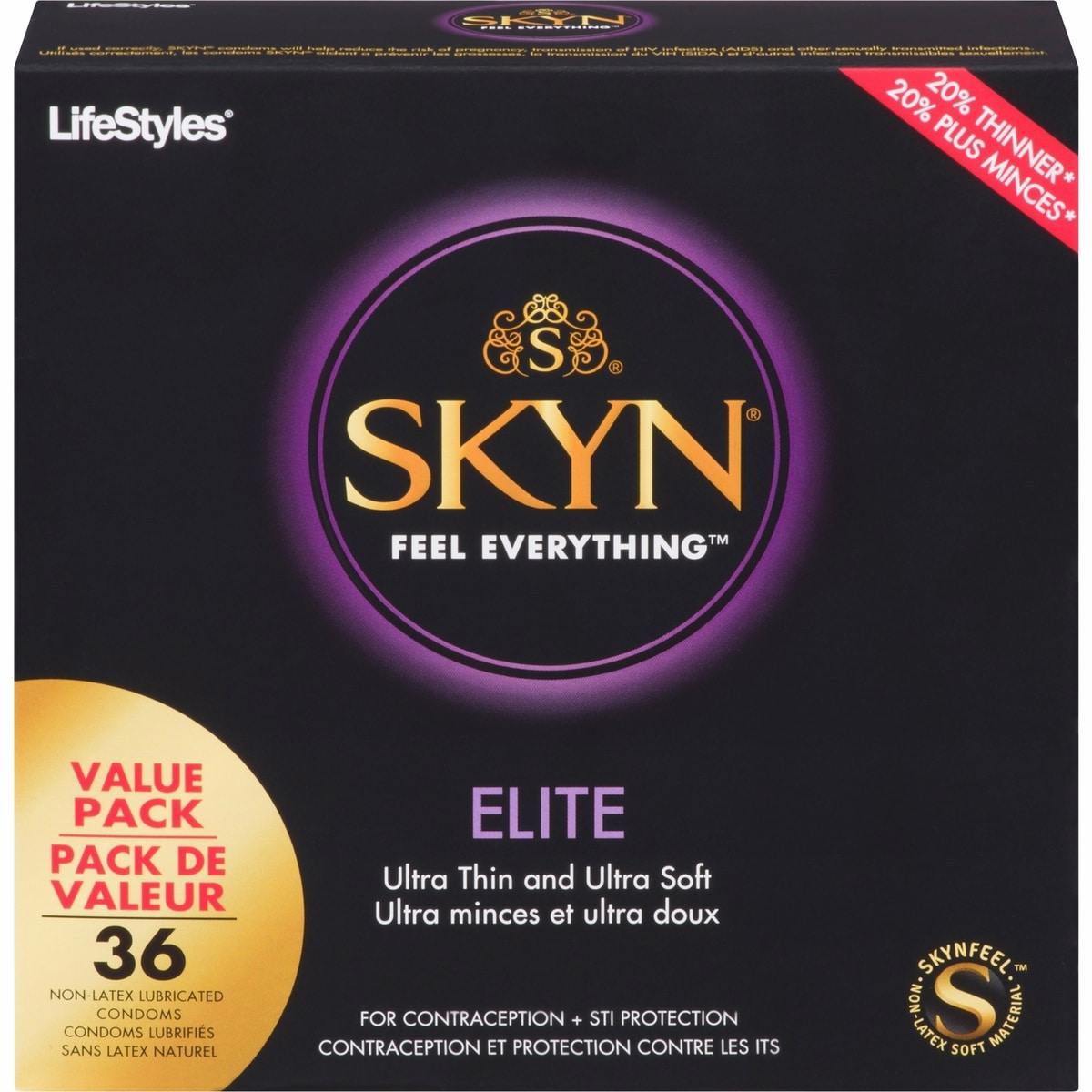 SKYN® Elite 36 無乳膠潤滑安全套 SKYN® Elite 36 無乳膠潤滑安全套