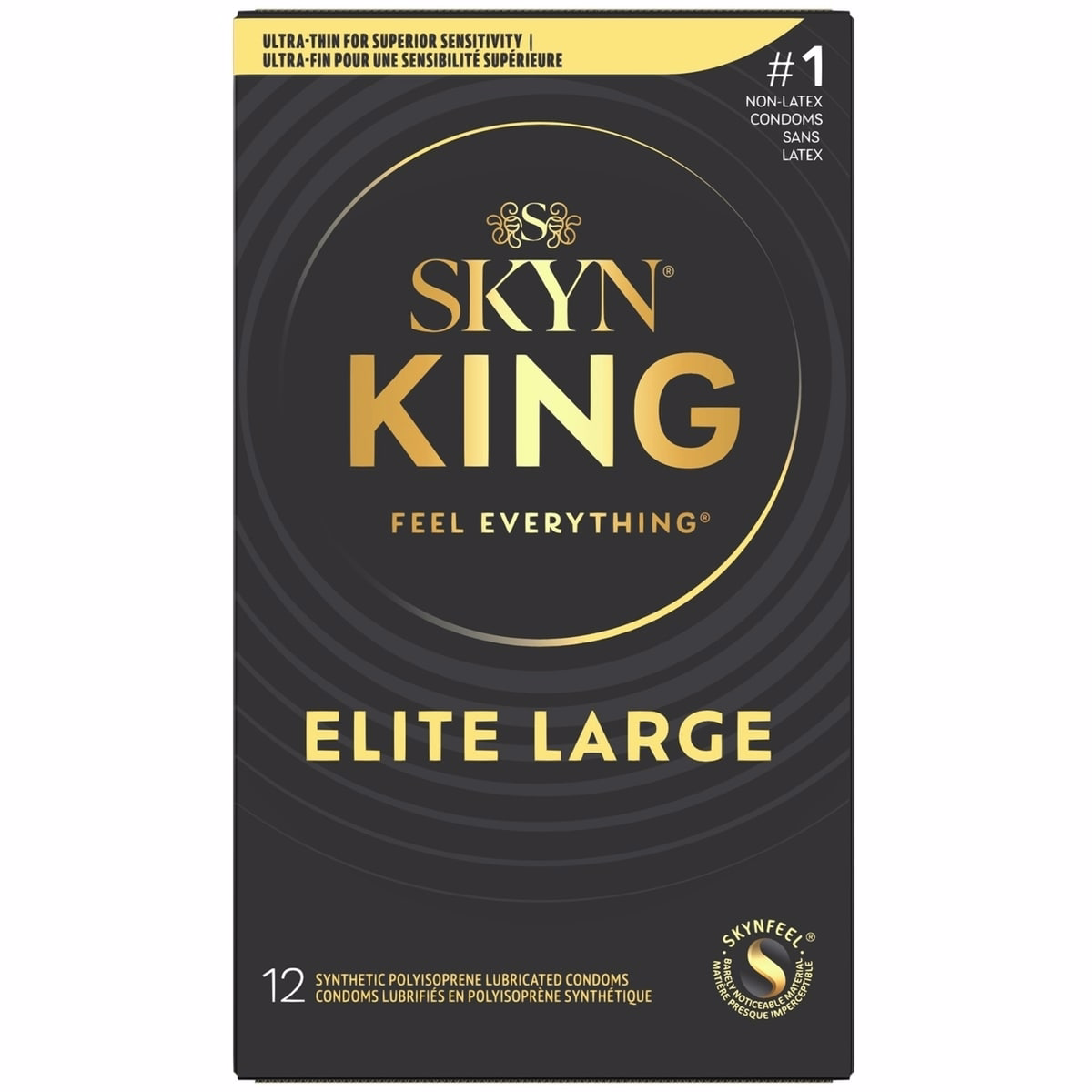 SKYN King Elite Large Non-Latex Condom 12ct