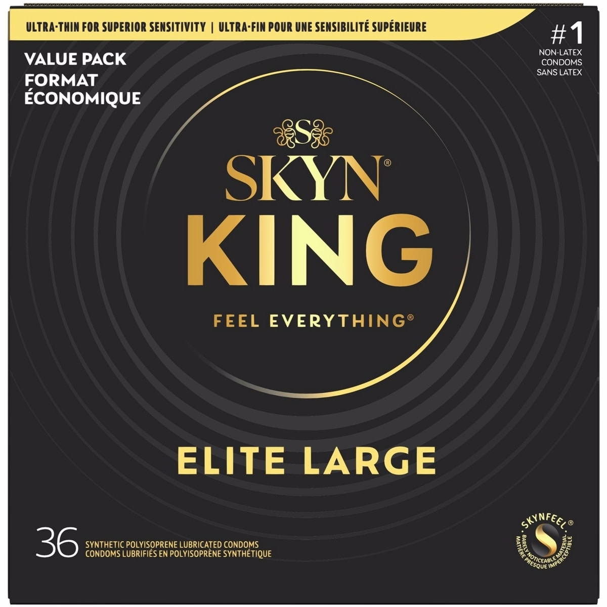 SKYN King Elite Large Non-Latex Condom  36ct