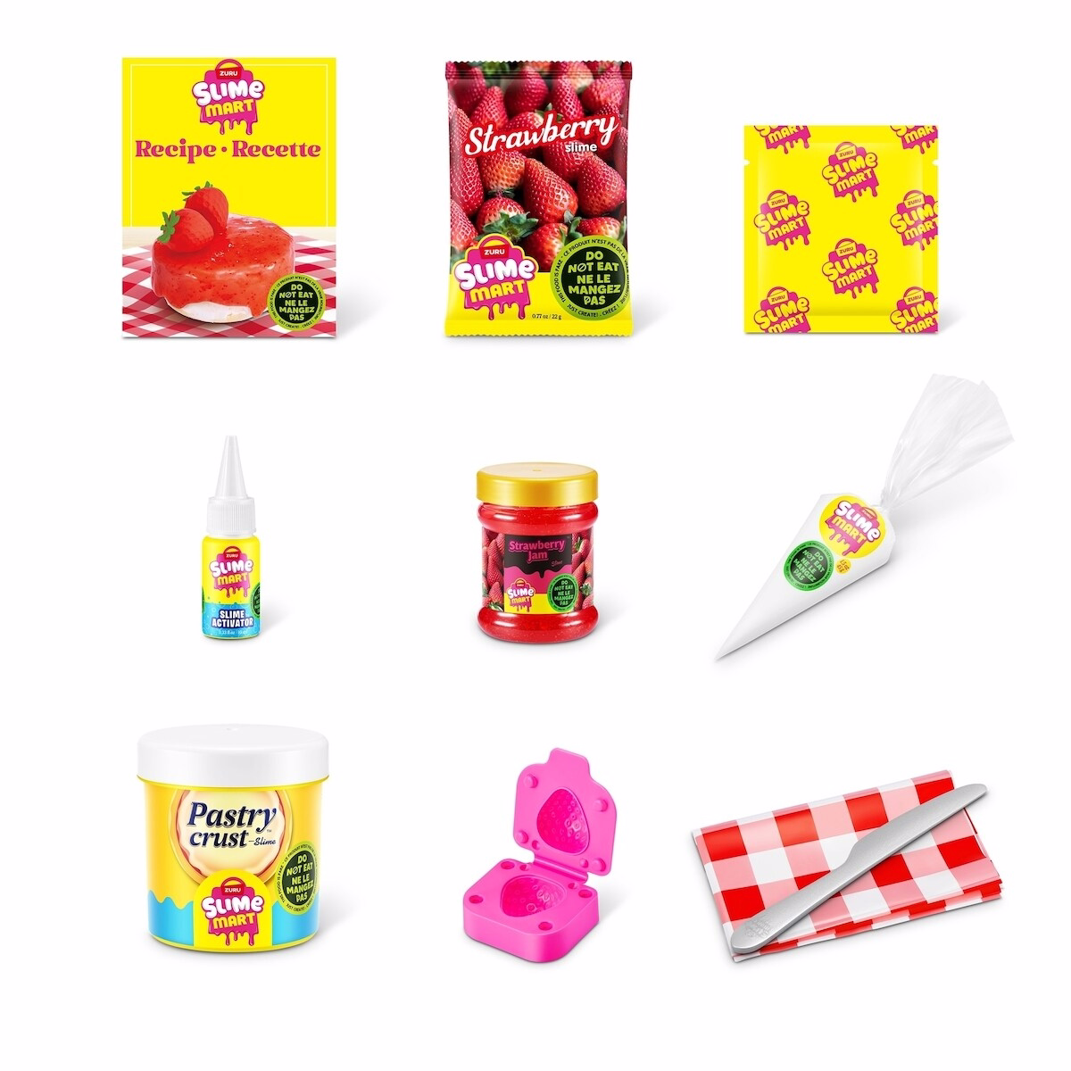 Slime Mart Bag Strawberry Cheesecake