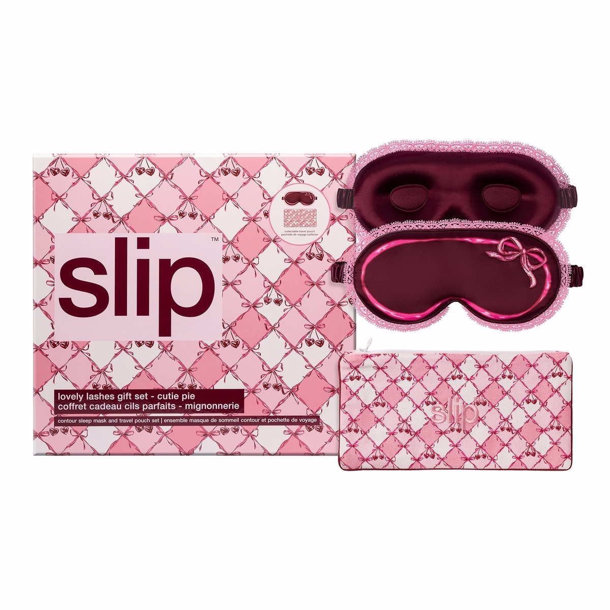 slip ピュアシルク レーストリム付き ラブリーラッシュ ギフトセット - キューティーパイ