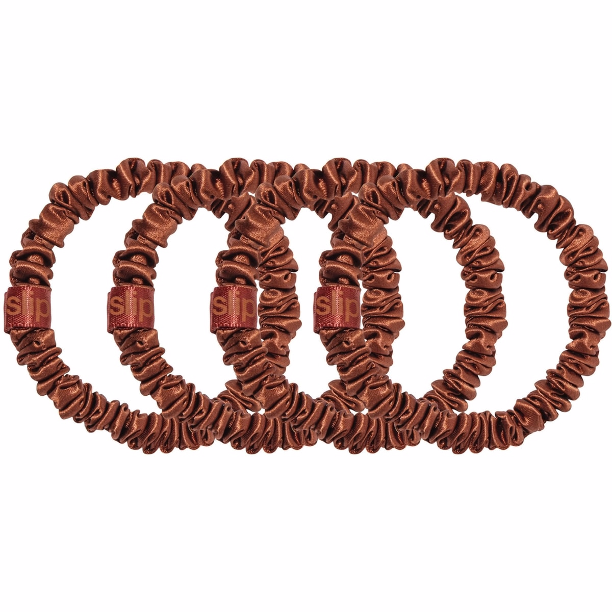 Scrunchies en soie Pure Silk Skinny - Auburn