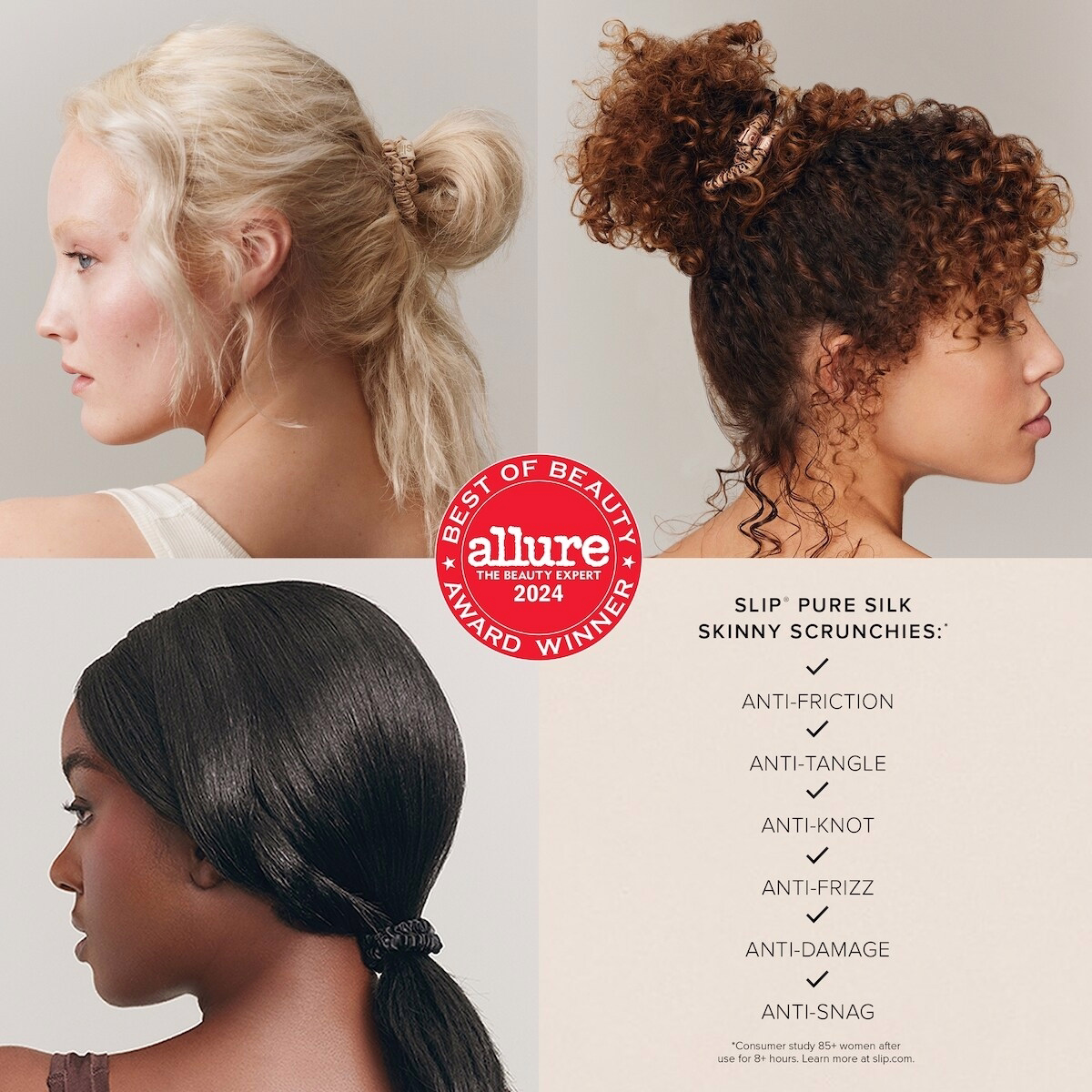 slip pure silk skinny scrunchies - forest slip pure silk skinny scrunchies - forest