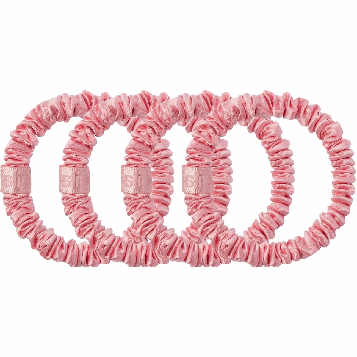 Scrunchies Skinny en soie Pure Slip - Rose