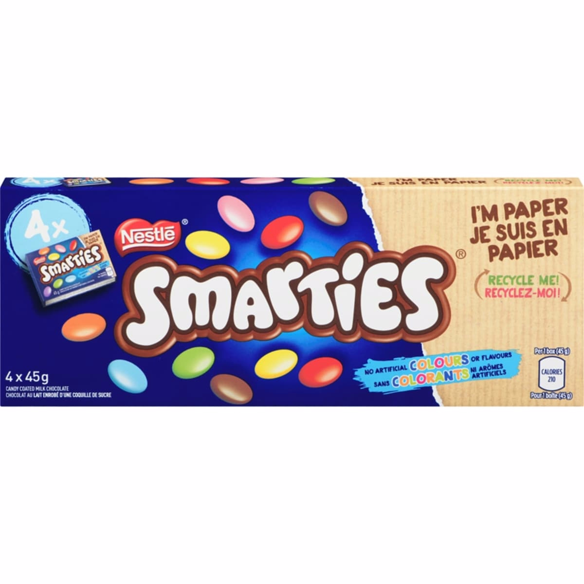 Multipack Smarties Chocolat au Lait Enrobé de Bonbons