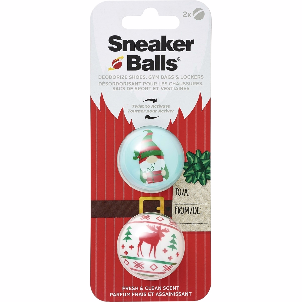 Sneaker Balls Xmas Moose Gnome Deodorizer