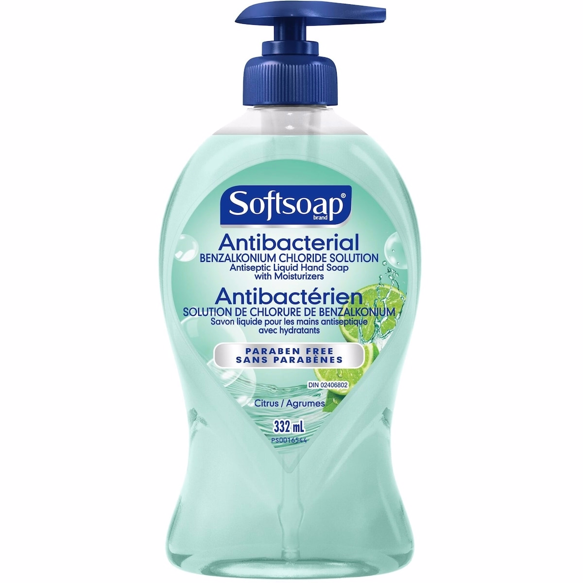 Softsoap Antibacterial Liquid Hand Soap Pump, Fresh Citrus - 332 ML