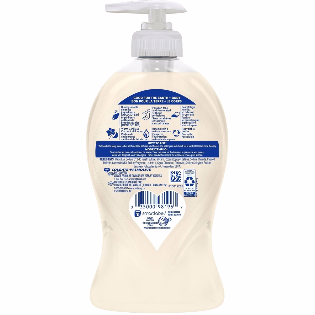 Softsoap Deeply Moisturizing Liquid Hand Soap Pump, Warm Vanilla & Coconut Milk - 332 ML