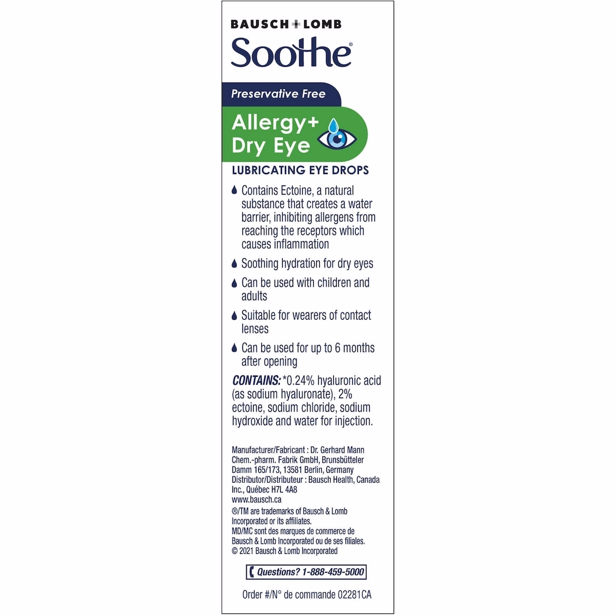 Soothe® Preservative Free Allergy + Dry Eye Drops Soothe® Preservative Free Allergy + Dry Eye Drops