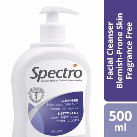 Spectro Fragrance Free Facial Cleanser for Blemish Prone Skin 500.0 ML
