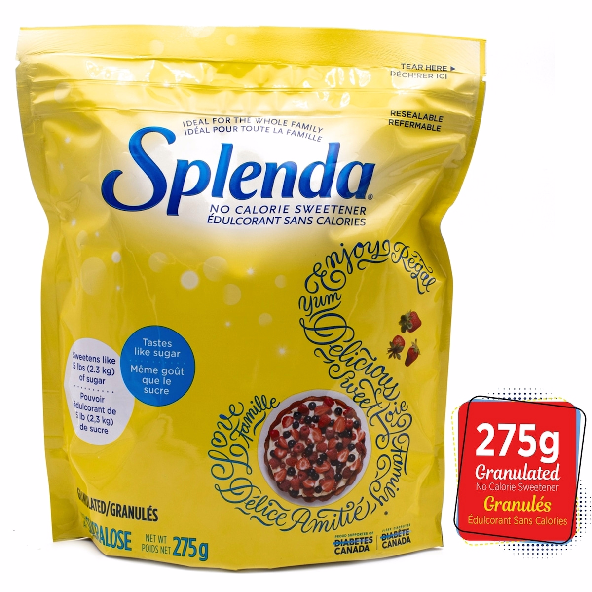 Splenda® No Calorie Sweetener Granulated (5lb Eqv)
