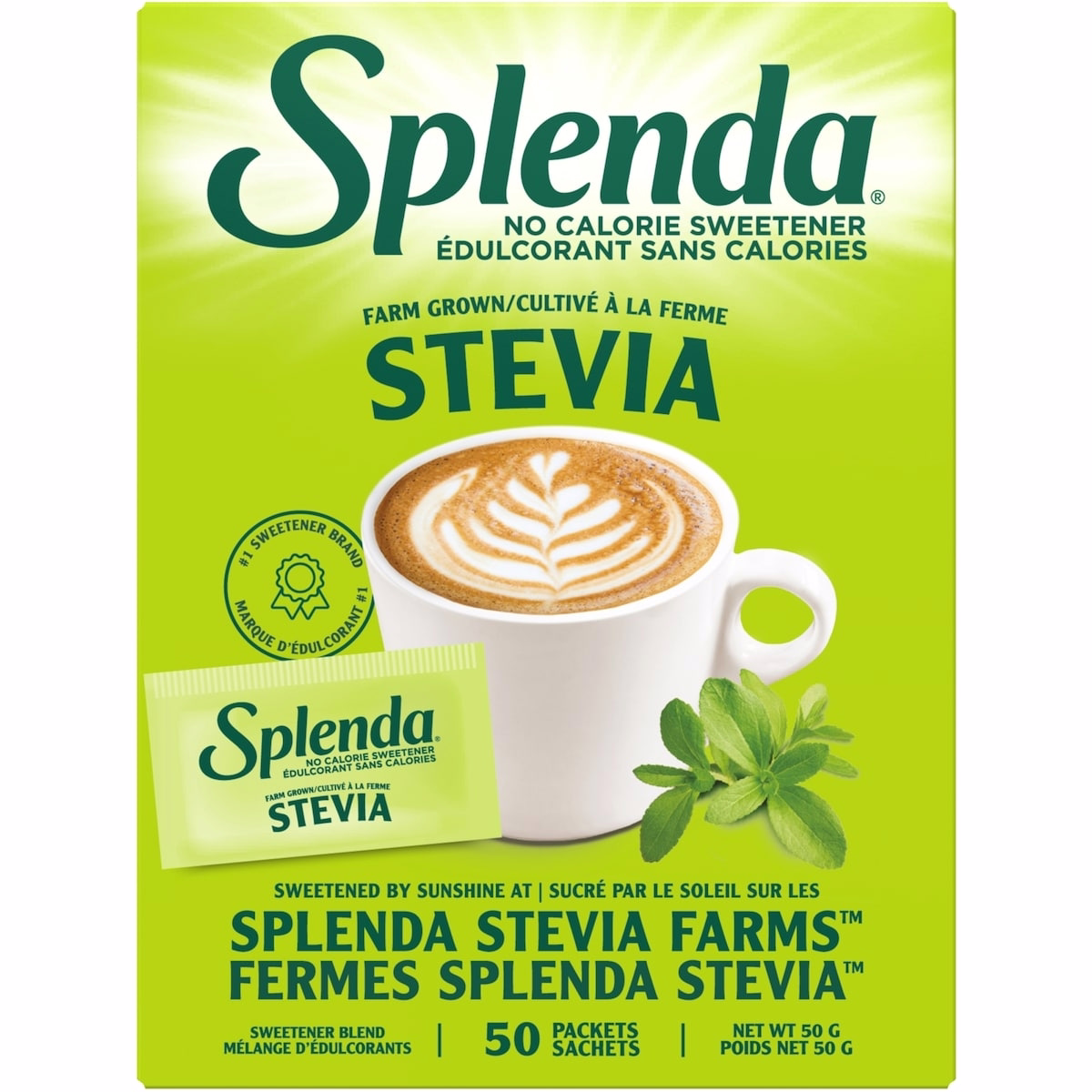 Splenda Stevia Sweetener Packets - 50ct