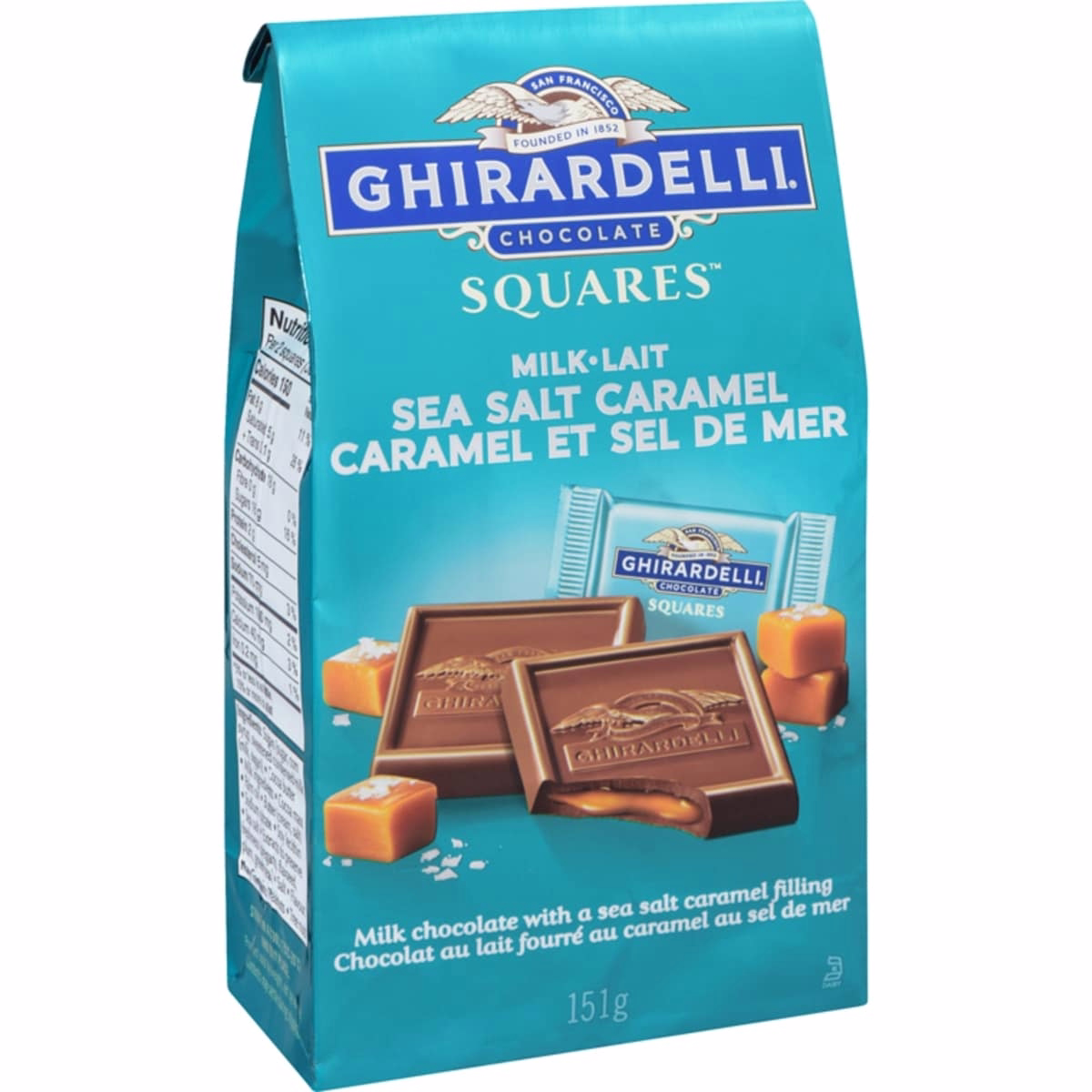 Squares Milk Chocolate With A Sea Salt Caramel Filling