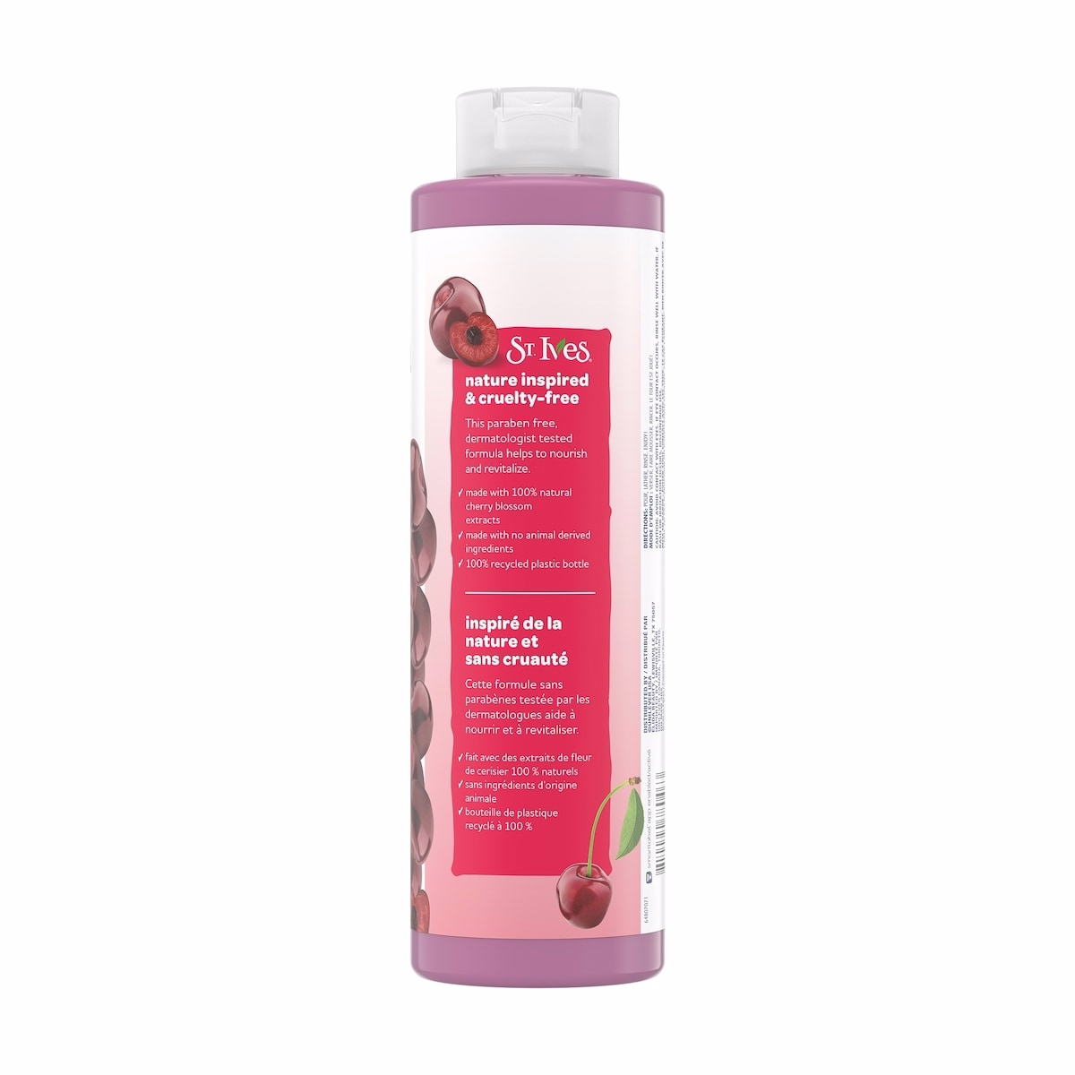 St. Ives Nourishing Body Wash for Women, Dark Cherry & Argan Oil, 22 fl oz