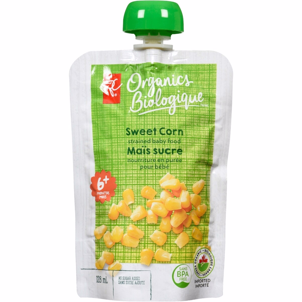 Strained Baby Food Creamed Sweet Corn
