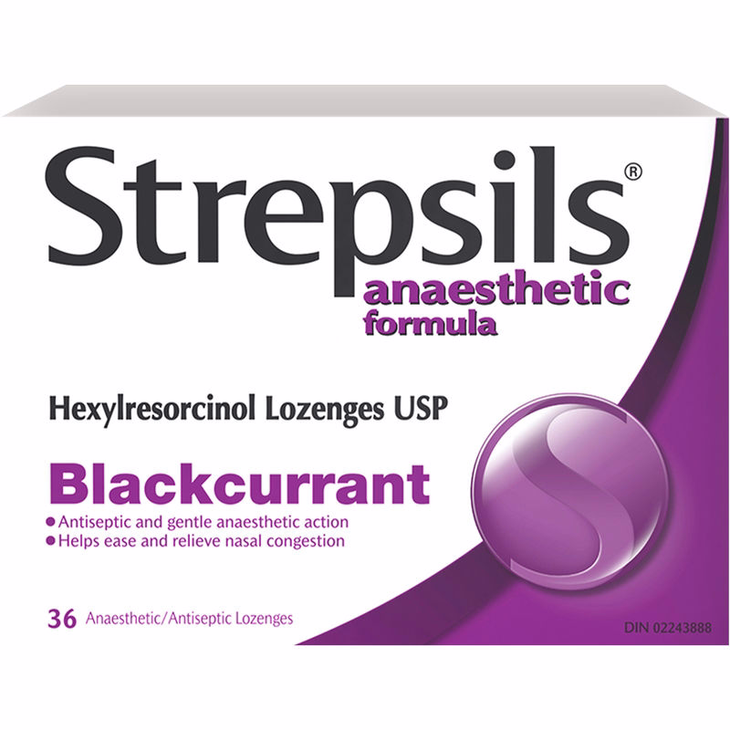 Strepsils Strepsils Anaesthetic Formula Blackcurrant, 36 Ct 36.0 Count Strepsils Strepsils Anaesthetic Formula Blackcurrant, 36 Ct 36.0 Count