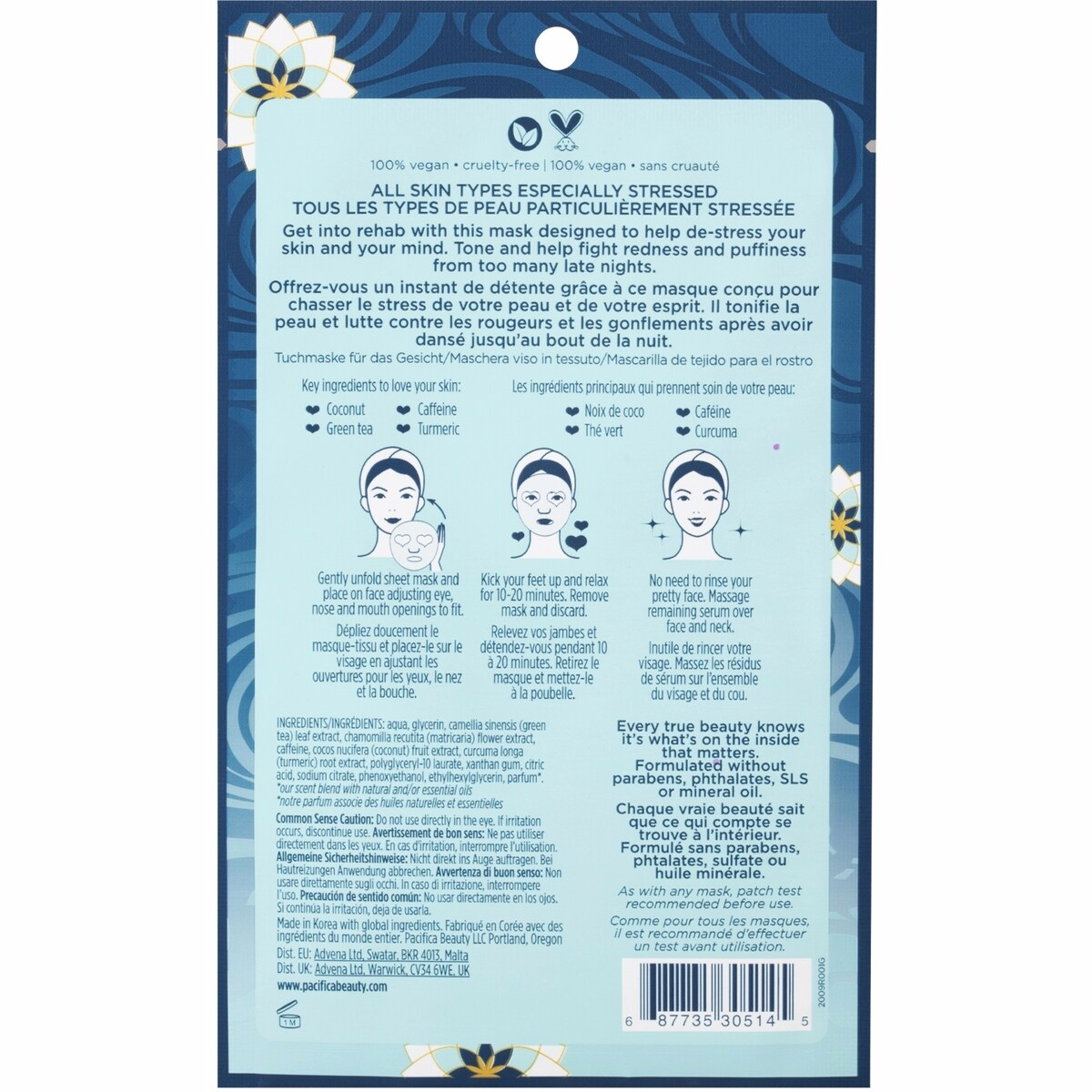 Stress Rehab 
Coconut & Caffeine Facial Mask