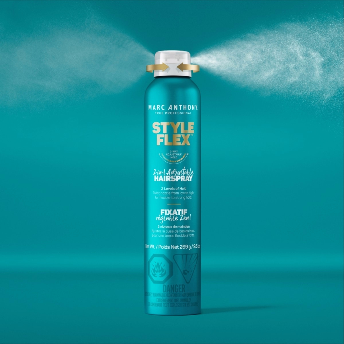 Style Flex™ 2-IN-1 Adjustable Hairspray Style Flex™ 2-IN-1 Adjustable Hairspray
