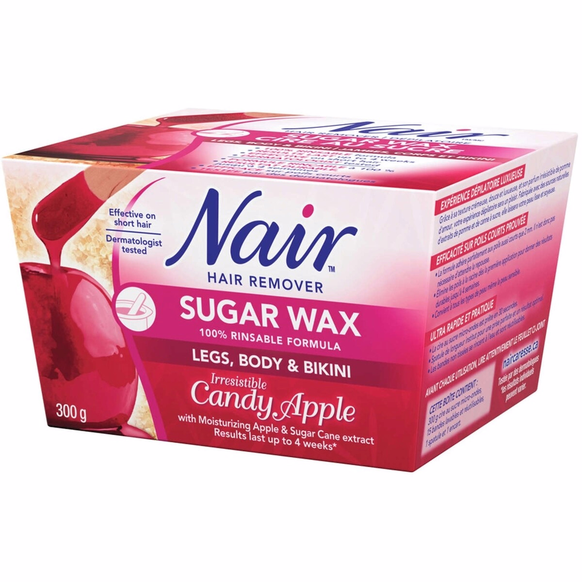 Sugar Wax for Legs, Body and Bikini in Irresistible Candy Apple