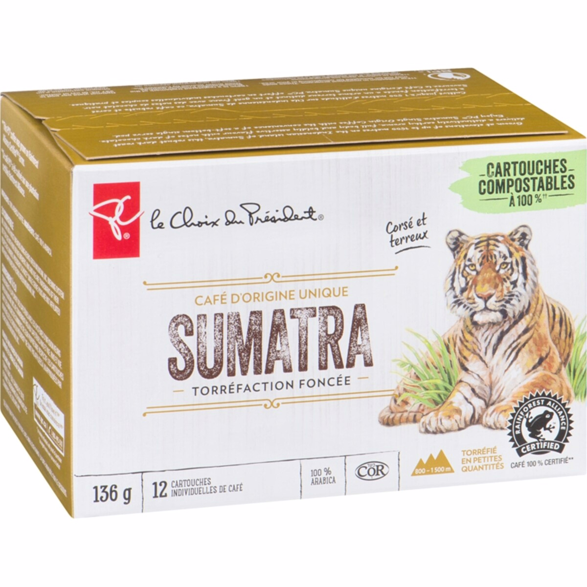 スマトラ産シングルオリジン ダークロースト シングルサーブ コーヒーポッド