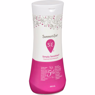 Summer Eve Summer's Eve 5 In 1 Simply Sensitive Cleansing Wash 444.0 Ml