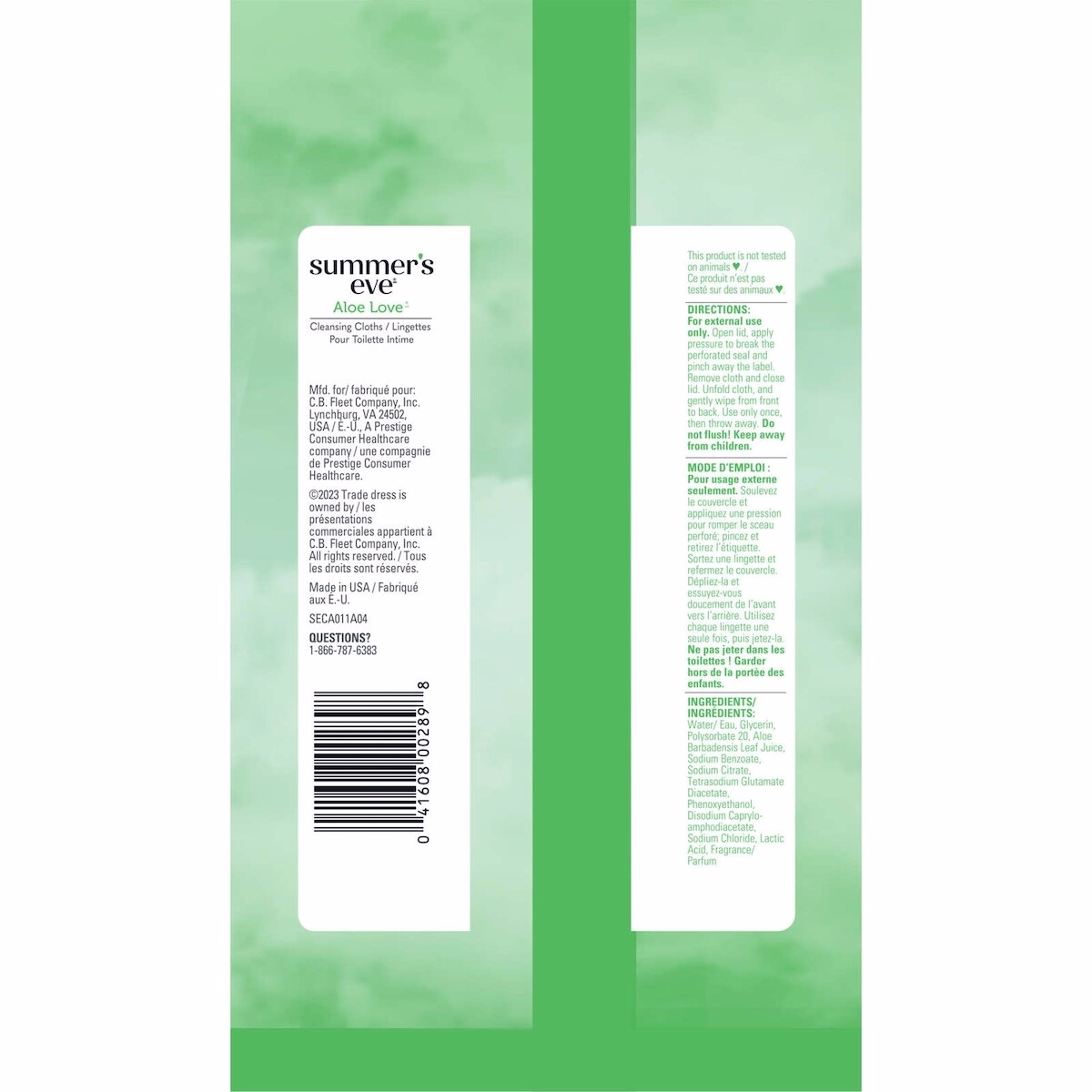 Summer's Eve 清潔濕巾 蘆薈愛戀 Summer's Eve 清潔濕巾 蘆薈愛戀