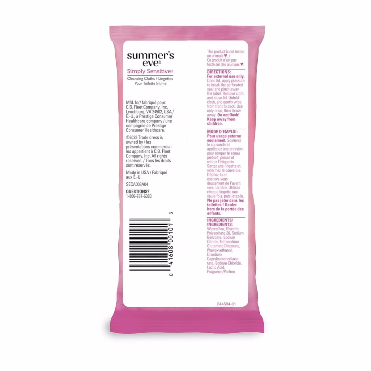 Summer's Eve Simply Sensitive Cleansing Cloths