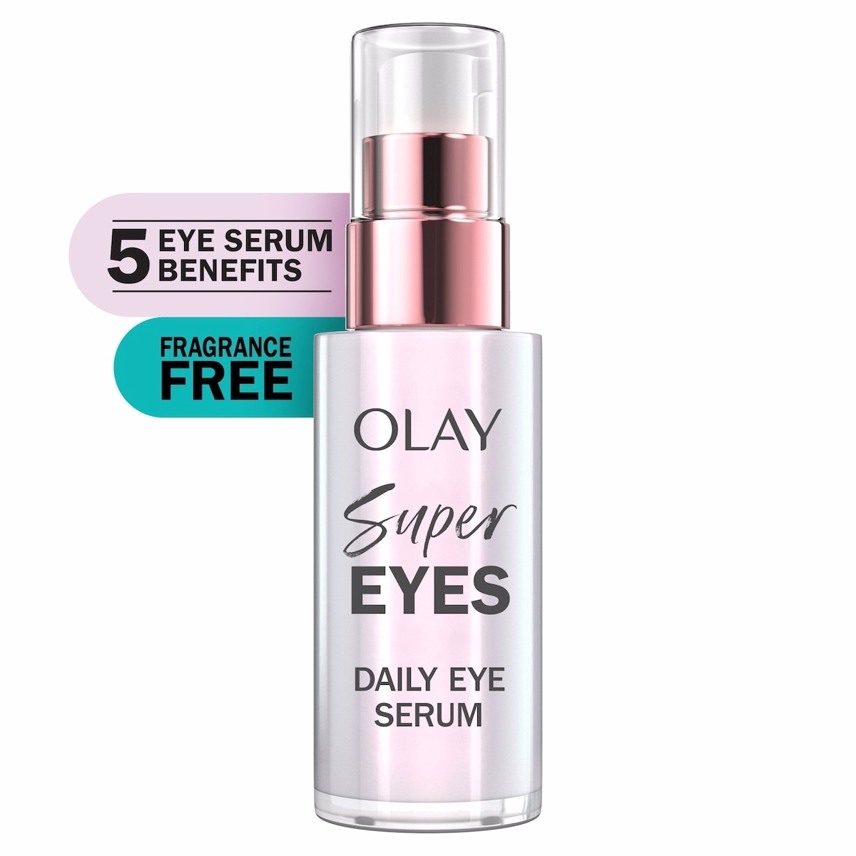 Super Eye Daily Serum, 5-in-1 Eye Serum with Vitamin C and Niacinamide to Brighten, Depuff, and Smooth