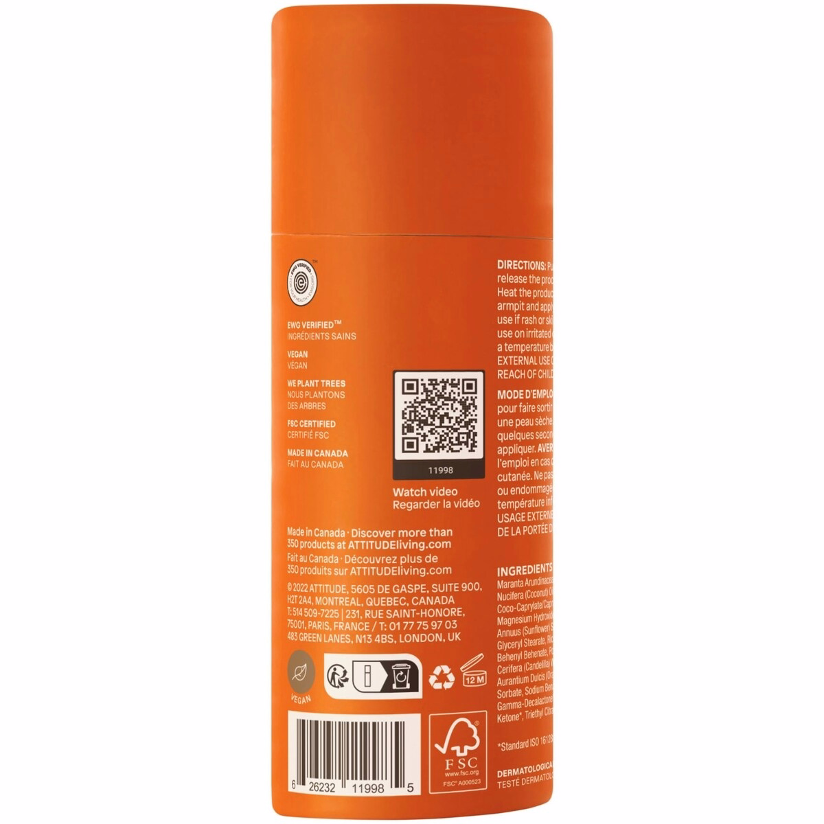 Super Leaves Deodorant - Orange Leaves