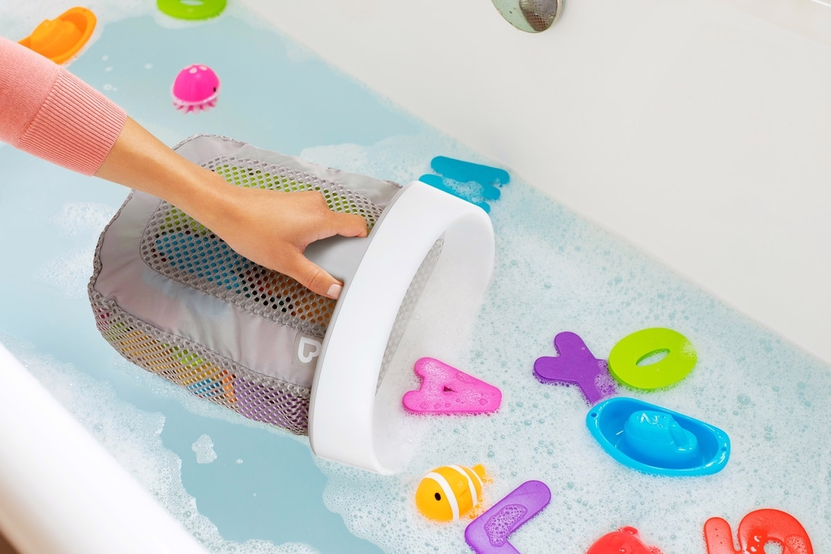 Super Scoop™ Bath Toy Organizer, Grey
