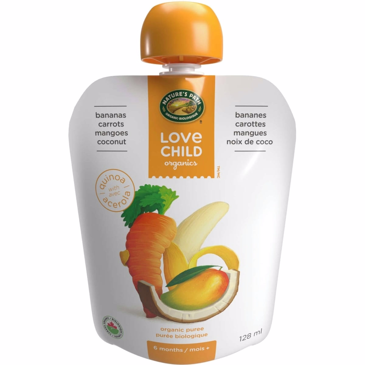 Superblends Bananas, Carrots, Mangoes + Coconut Puree