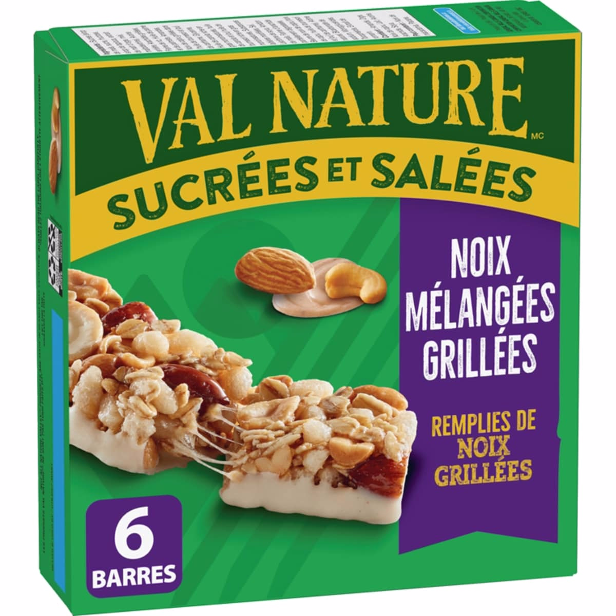 Sweet And Salty Roasted Mixed Nut, 6 Granola Bars