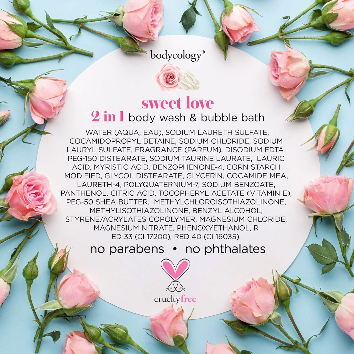 Bodycology スイートラブ 2-in-1 ボディウォッシュとバブルバス Bodycology スイートラブ 2-in-1 ボディウォッシュとバブルバス