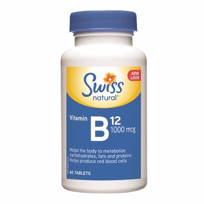 Swiss Vitamin B12 1000 Mcg (60 Tablets) 60.0 Tab